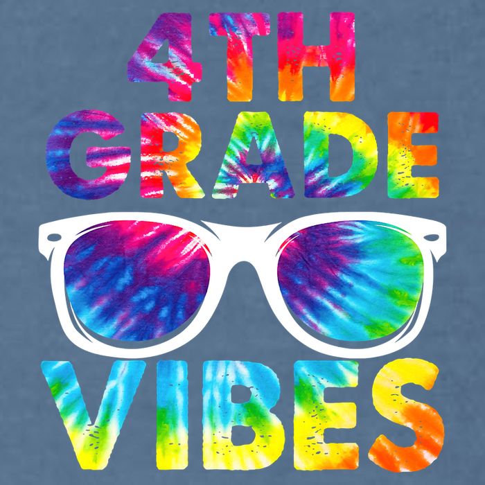 Back To School Funny 4th Grade Vibes First Day Teacher Garment-Dyed Sweatshirt