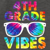 Back To School Funny 4th Grade Vibes First Day Teacher Vector Backpack