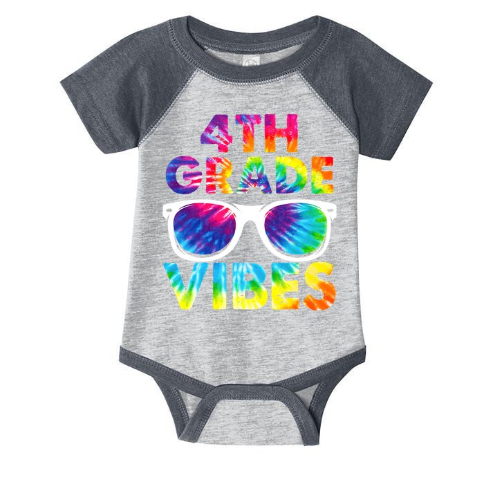Back To School Funny 4th Grade Vibes First Day Teacher Infant Baby Jersey Bodysuit