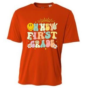 Back To School Students Teachers Oh Hey 1St First Grade Gift Cooling Performance Crew T-Shirt