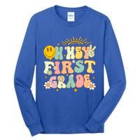 Back To School Students Teachers Oh Hey 1St First Grade Gift Tall Long Sleeve T-Shirt