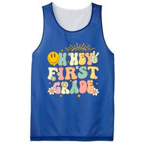 Back To School Students Teachers Oh Hey 1St First Grade Gift Mesh Reversible Basketball Jersey Tank