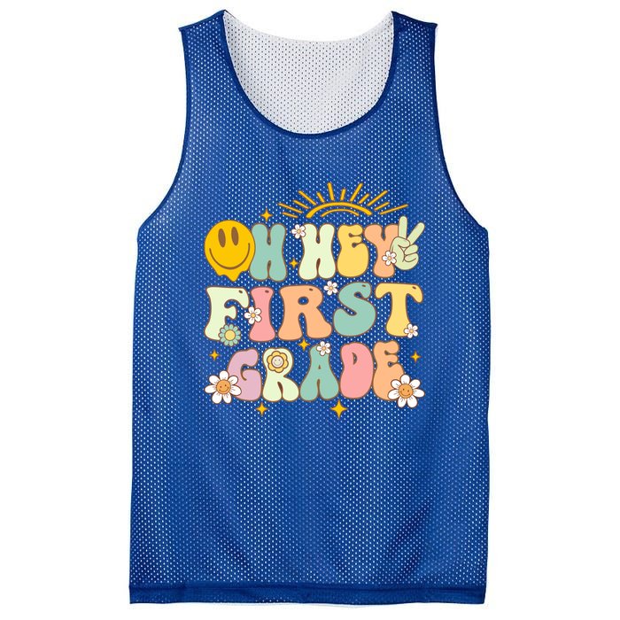 Back To School Students Teachers Oh Hey 1St First Grade Gift Mesh Reversible Basketball Jersey Tank