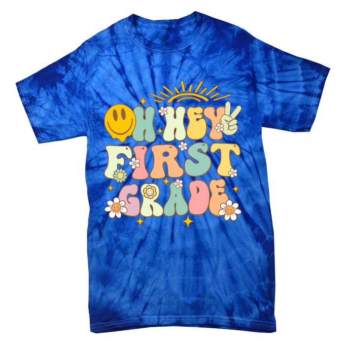 Back To School Students Teachers Oh Hey 1St First Grade Gift Tie-Dye T-Shirt