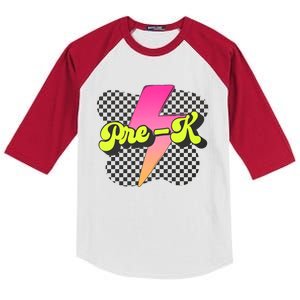 Back To School Retro Prek Teaching Team Appreciation Kids Colorblock Raglan Jersey