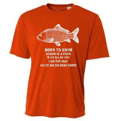 Born To Swim Ocean Is A Fuck Cooling Performance Crew T-Shirt