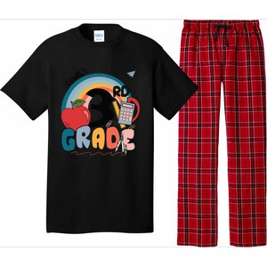 Back To School Hello 3Rd Grade Rainbowprint Second Grade Te Gift Pajama Set