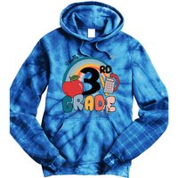 Back To School Hello 3Rd Grade Rainbowprint Second Grade Te Gift Tie Dye Hoodie