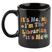 Back To School ItS Me Hi IM The Librarian Summer Reading 11oz C Handle Ceramic Mug