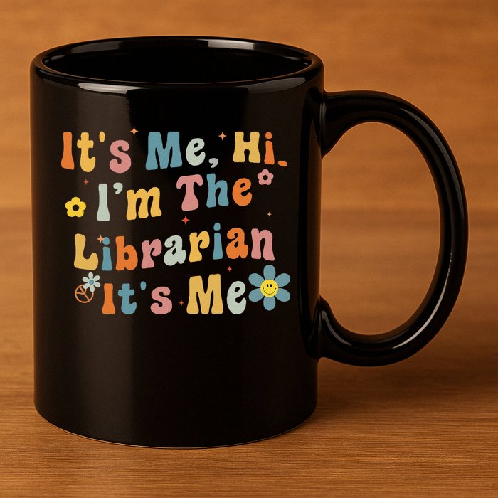 Back To School ItS Me Hi IM The Librarian Summer Reading 11oz C Handle Ceramic Mug
