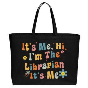 Back To School ItS Me Hi IM The Librarian Summer Reading Cotton Canvas Jumbo Tote