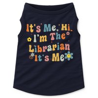 Back To School ItS Me Hi IM The Librarian Summer Reading Doggie Tank