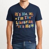 Back To School ItS Me Hi IM The Librarian Summer Reading V-Neck T-Shirt