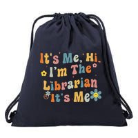 Back To School ItS Me Hi IM The Librarian Summer Reading Drawstring Bag