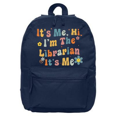 Back To School ItS Me Hi IM The Librarian Summer Reading 16 in Basic Backpack