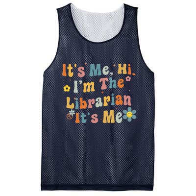 Back To School ItS Me Hi IM The Librarian Summer Reading Mesh Reversible Basketball Jersey Tank