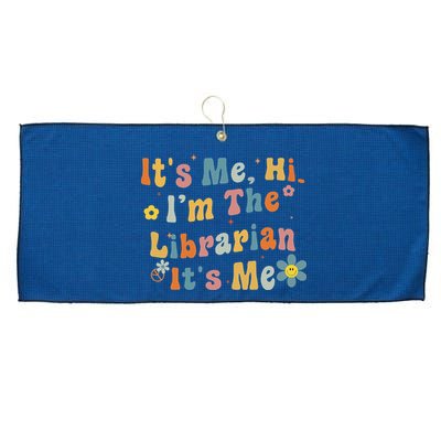 Back To School ItS Me Hi IM The Librarian Summer Reading Large Microfiber Waffle Golf Towel