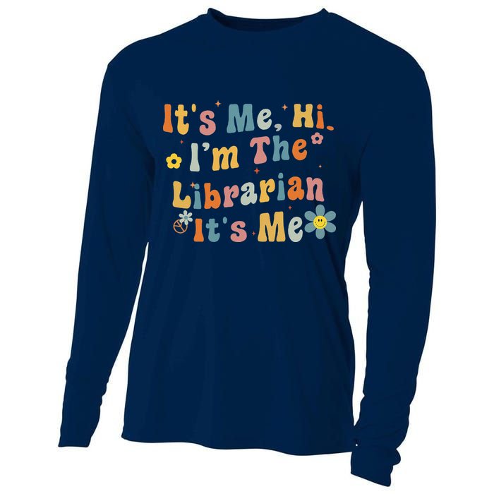 Back To School ItS Me Hi IM The Librarian Summer Reading Cooling Performance Long Sleeve Crew