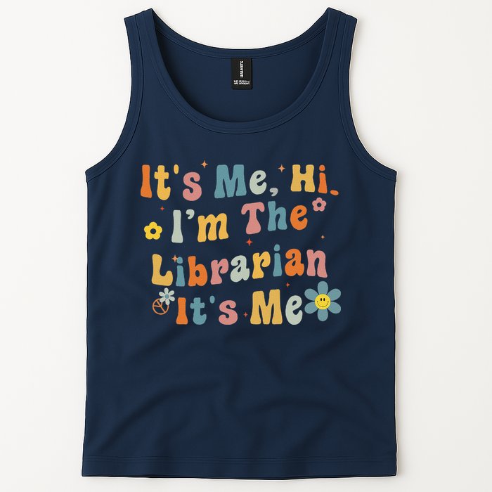 Back To School ItS Me Hi IM The Librarian Summer Reading Tank Top