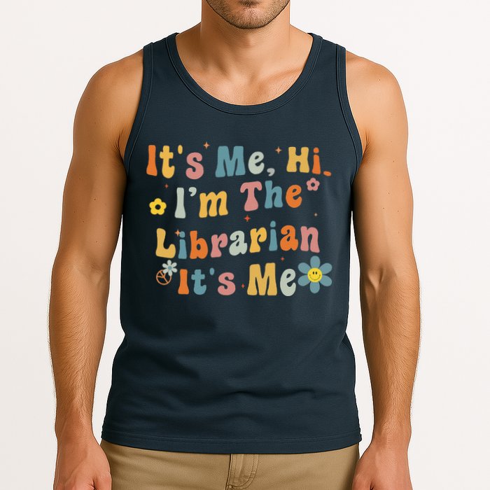 Back To School ItS Me Hi IM The Librarian Summer Reading Tank Top