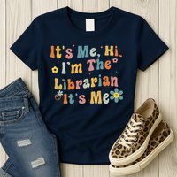 Back To School ItS Me Hi IM The Librarian Summer Reading Womens T-Shirt