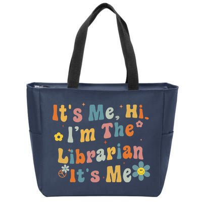 Back To School ItS Me Hi IM The Librarian Summer Reading Zip Tote Bag