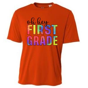 Back To School Students Teachers Oh Hey 1St First Grade Funny Gift Cooling Performance Crew T-Shirt