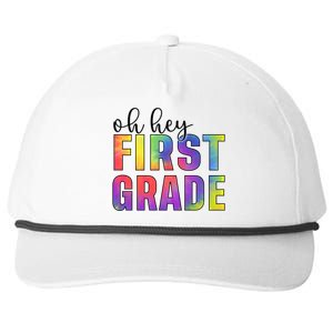 Back To School Students Teachers Oh Hey 1St First Grade Funny Gift Snapback Five-Panel Rope Hat