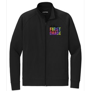 Back To School Students Teachers Oh Hey 1St First Grade Funny Gift Stretch Full-Zip Cadet Jacket