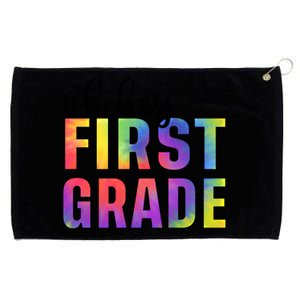 Back To School Students Teachers Oh Hey 1St First Grade Funny Gift Grommeted Golf Towel