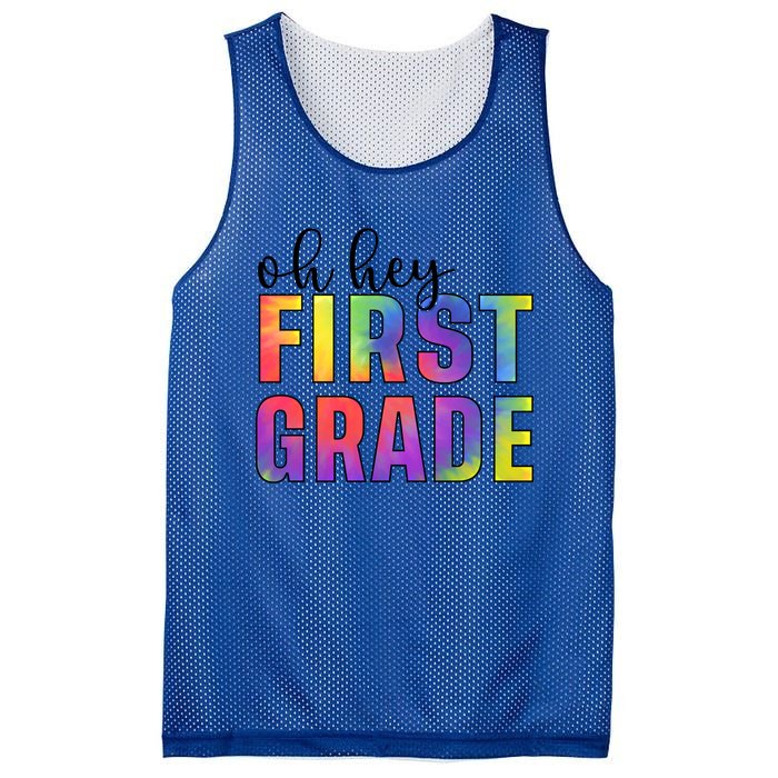 Back To School Students Teachers Oh Hey 1St First Grade Funny Gift Mesh Reversible Basketball Jersey Tank