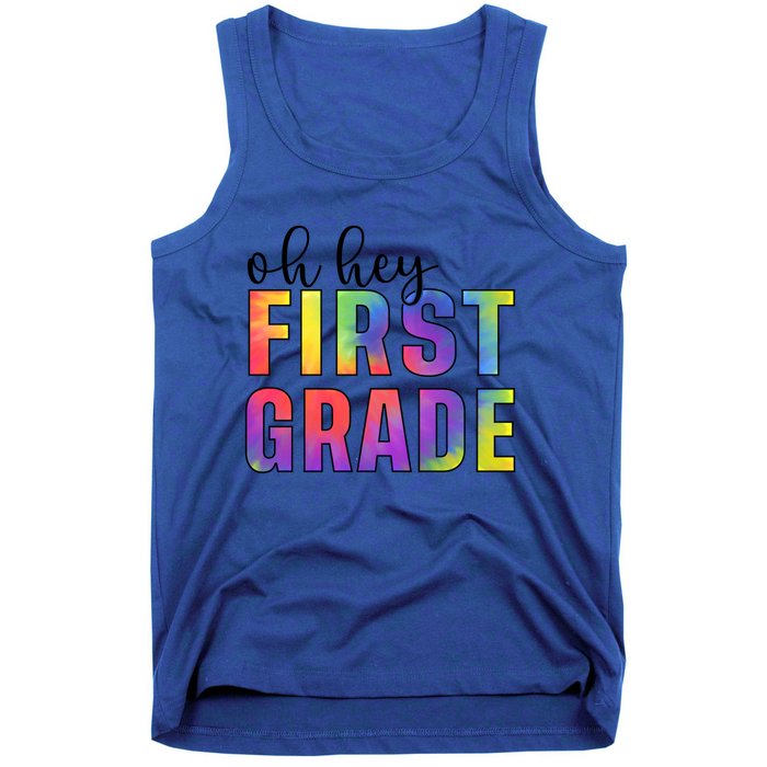 Back To School Students Teachers Oh Hey 1St First Grade Funny Gift Tank Top