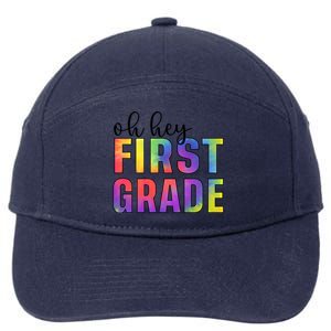 Back To School Students Teachers Oh Hey 1St First Grade Funny Gift 7-Panel Snapback Hat