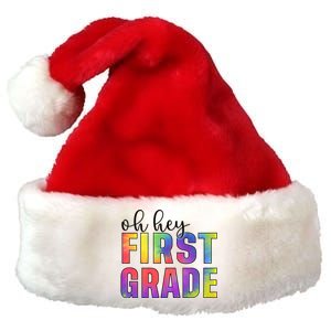 Back To School Students Teachers Oh Hey 1St First Grade Funny Gift Premium Christmas Santa Hat