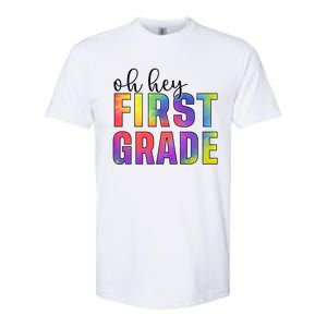 Back To School Students Teachers Oh Hey 1St First Grade Funny Gift Softstyle CVC T-Shirt