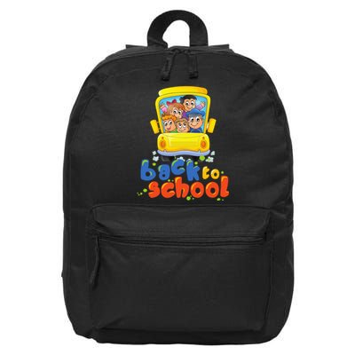 Black To School Funny College Teacher Fun 16 in Basic Backpack