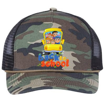 Black To School Funny College Teacher Fun Retro Rope Trucker Hat Cap