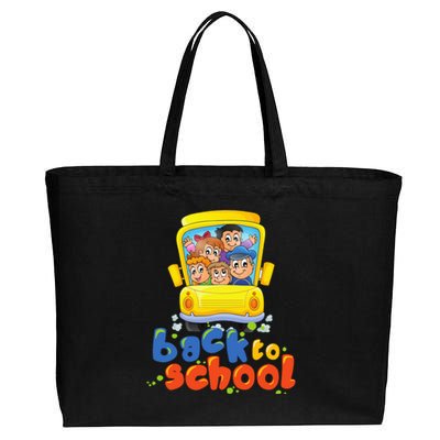 Black To School Funny College Teacher Fun Cotton Canvas Jumbo Tote