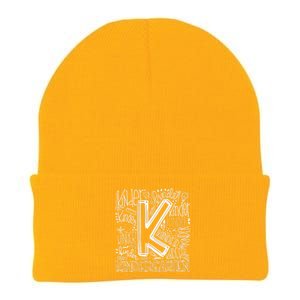 Back To School First Day Of School Typography Kindergarten Knit Cap Winter Beanie