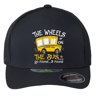 Back To School The Wheels On The Bus Flexfit Unipanel Trucker Cap