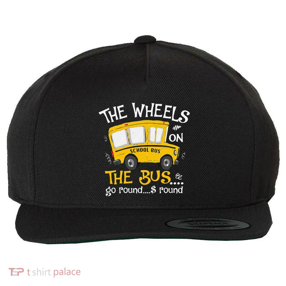 Back To School The Wheels On The Bus Wool Snapback Cap