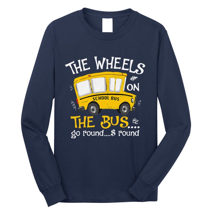 Back To School The Wheels On The Bus Long Sleeve Shirt