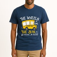 Back To School The Wheels On The Bus Tall T-Shirt