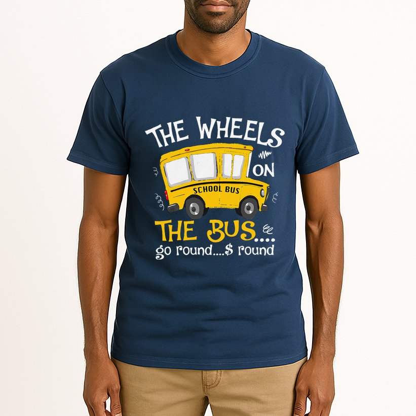 Back To School The Wheels On The Bus Tall T-Shirt