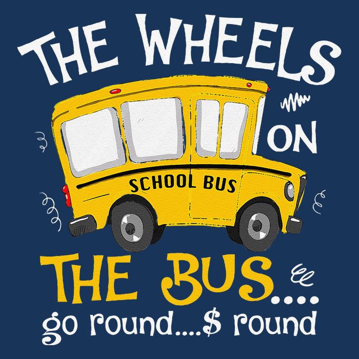 Back To School The Wheels On The Bus Sustainable Bucket Hat