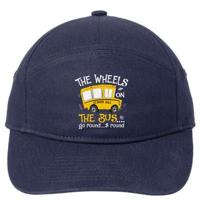 Back To School The Wheels On The Bus 7-Panel Snapback Hat