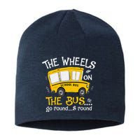 Back To School The Wheels On The Bus Sustainable Beanie