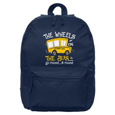 Back To School The Wheels On The Bus 16 in Basic Backpack