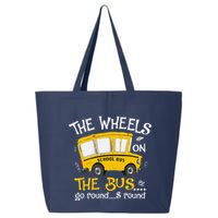 Back To School The Wheels On The Bus 25L Jumbo Tote