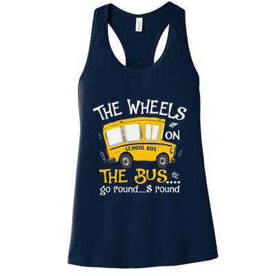 Back To School The Wheels On The Bus Womens Tank Top
